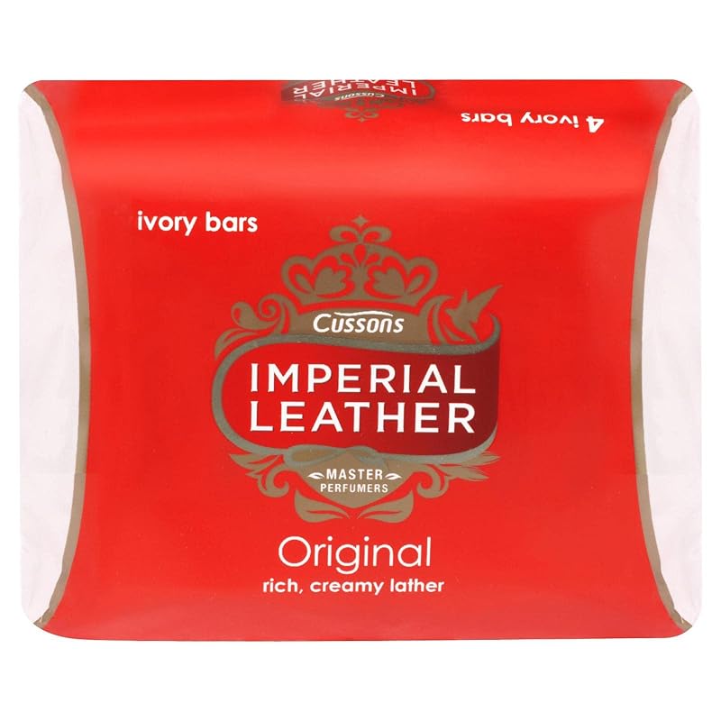Sabonete em barra Ivory Imperial Leather, Pacote com 4 de 100 g