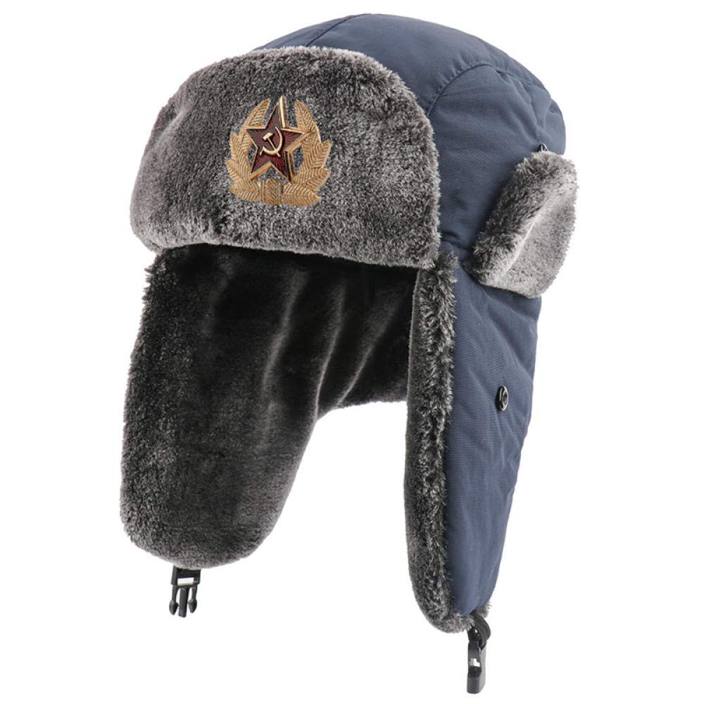 Chapka russe contre le gel chapeau d'hiver imperméable avec oreillettes chaudes - 3