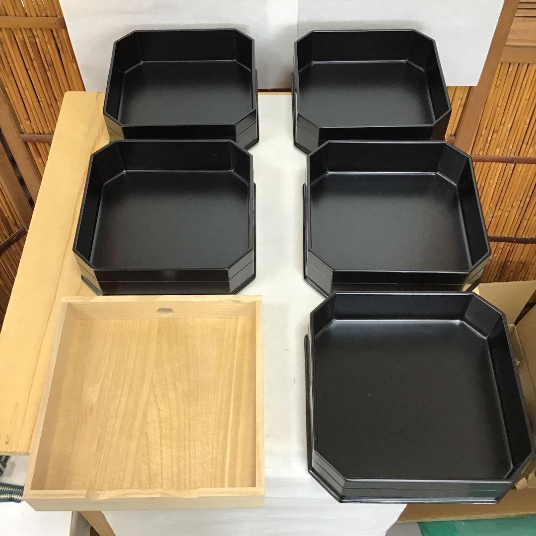 Amazon.co.jp: 茶道具 縁高重 真塗 縁高重 中村 宗悦 造 共箱 大玄老師