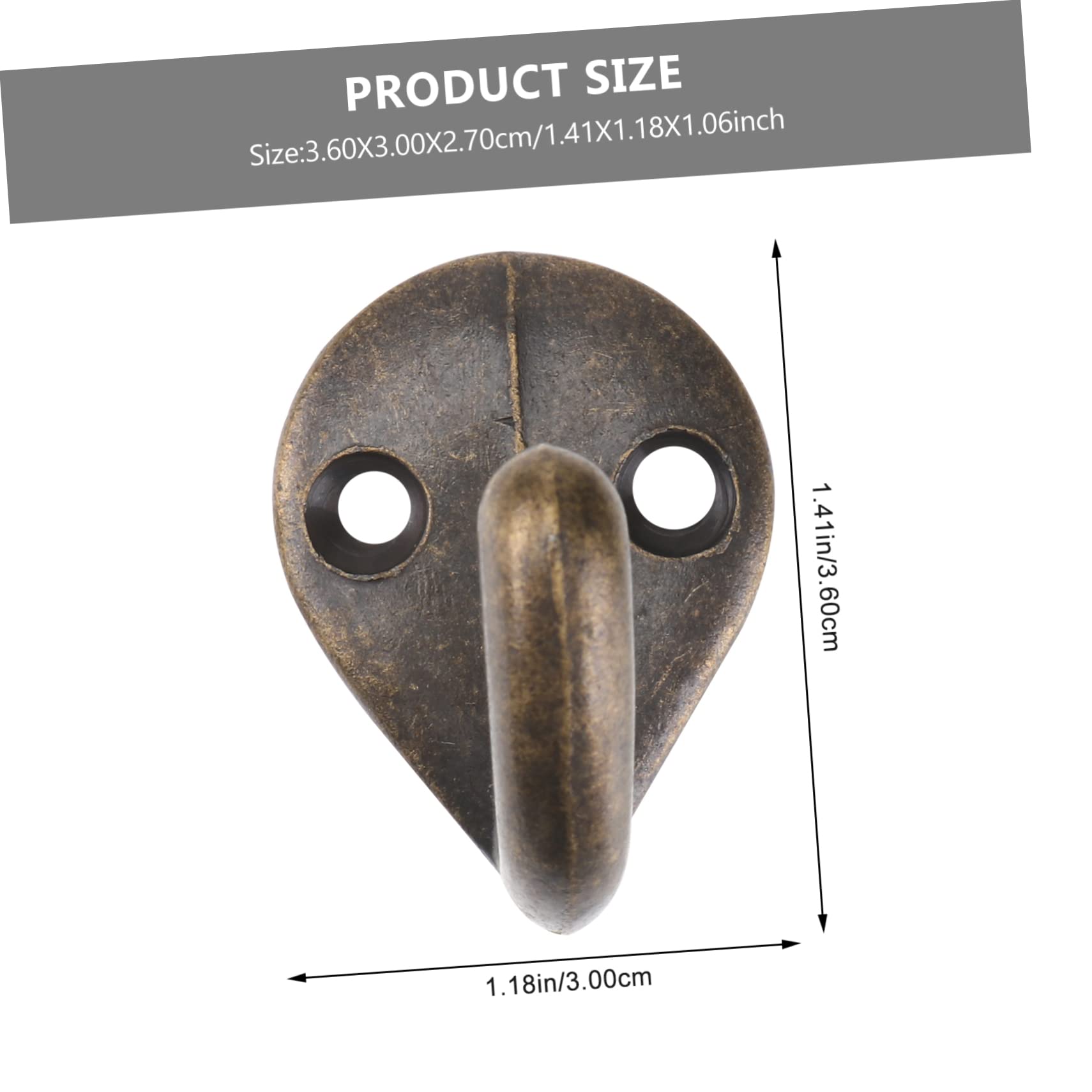 KOMBIUDA 1set Clothes Hanger Decorative Wall Hook for Clothes Keys and Bags Household Storage Holder for Home and Bathroom Decor 4pcs