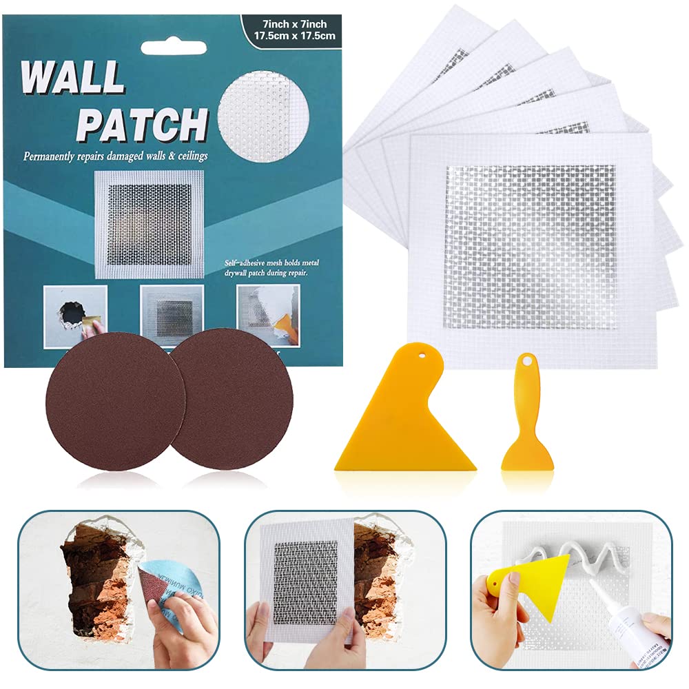 Buy Tahikem 7'' by 7'' Wall Repair Patch, 5 Pcs Plasterboard Patch