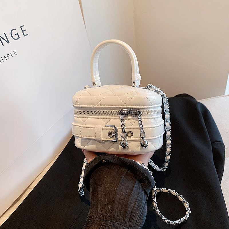 Cute Top Handle Bags for Women, Aesthetic Harajuku Top Handle Bag Kawaii Shoulder Handbags for Women Ladies Messenger (white)3