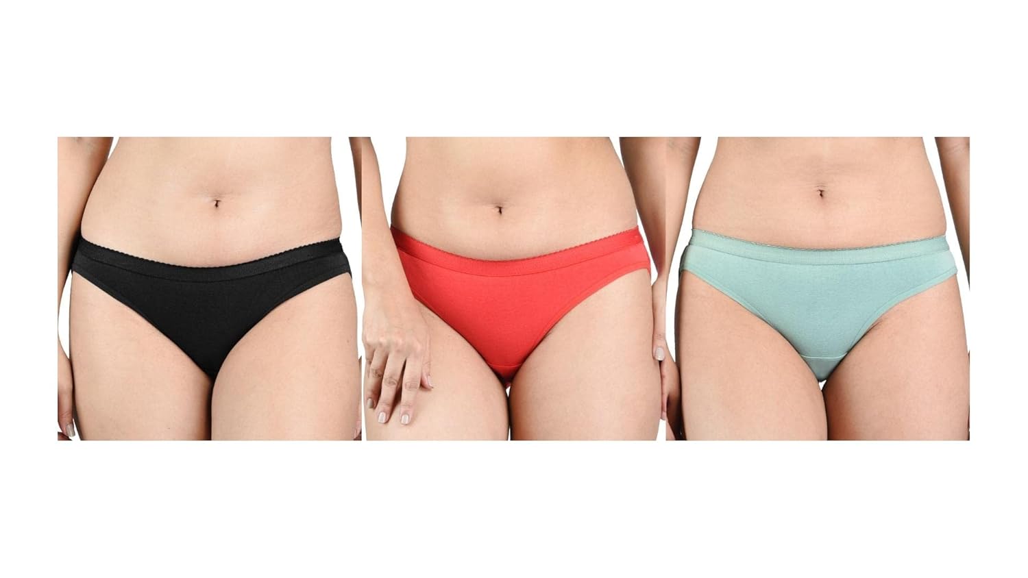Ginash Cotton Elastane Women’s Bikini Pantie (Pack of 3) Ginash Cotton Elastane Women’s Bikini Pantie (Pack of 3)