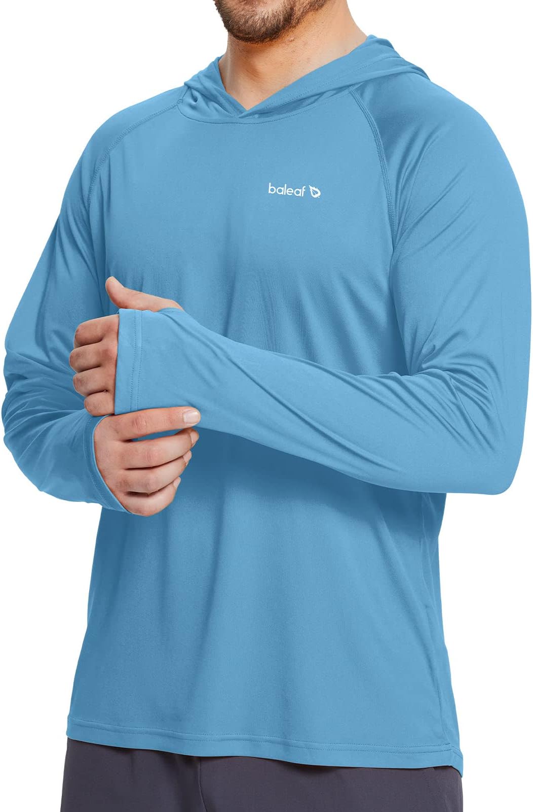 BALEAF Men's SPF Long Sleeve Shirts Soft Rash Guard UV Protection Lightweight Quick Dry Workout Running Hiking Tops