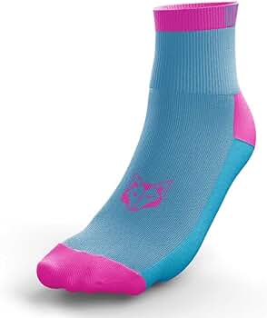 Amazon | MULTISPORT SOCKS LOW CUT LIGHT BLUE & FLUO PINK