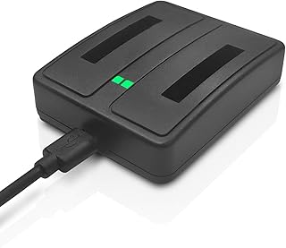 Wicked Chili Dual Akku Ladestation kompatibel mit Nokia BL-5C / BL-5B + 1m Micro USB Verbindungskabel, Ladekabel, Doppel L...