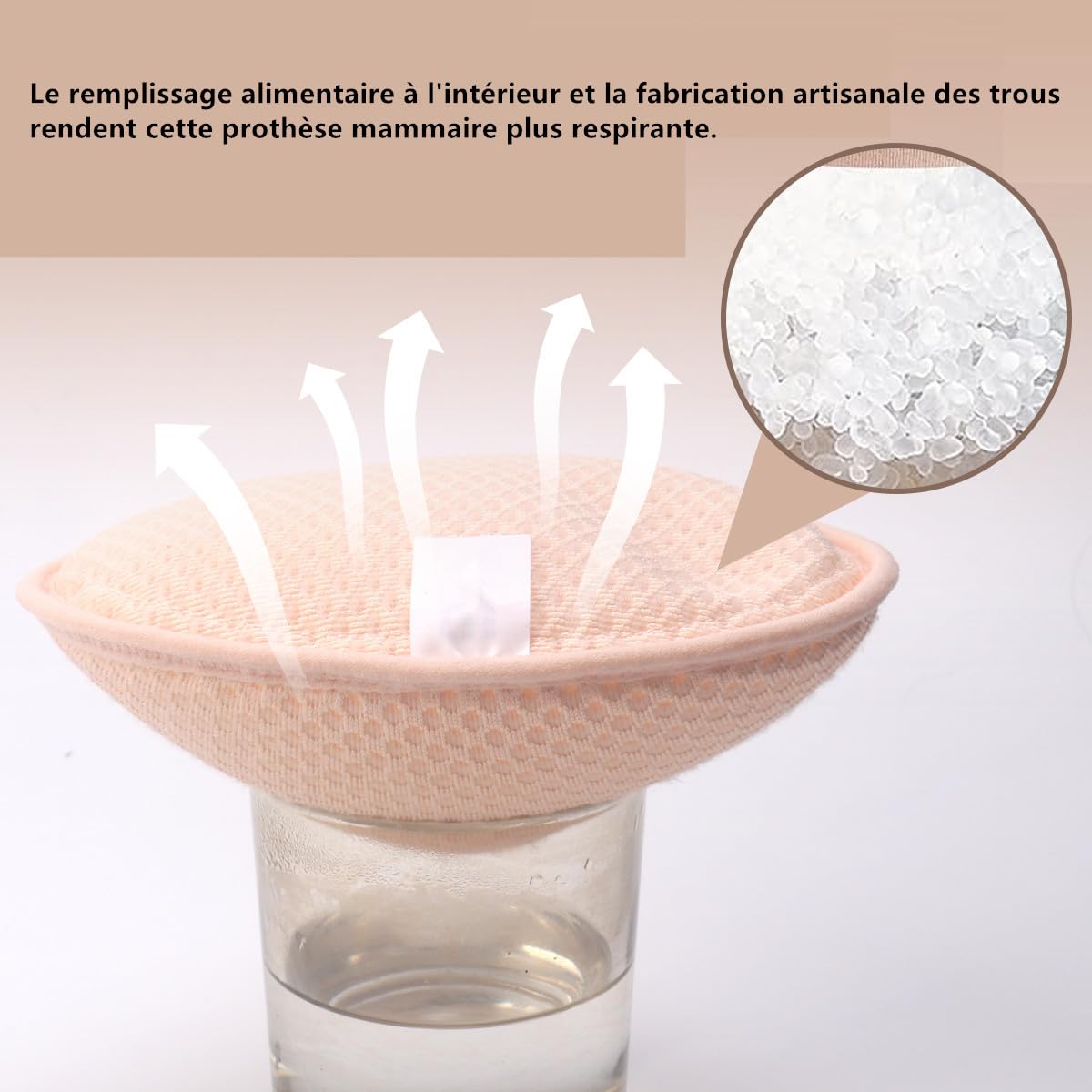 Prothèse Mammaire pour Mastectomie Femme Remplissage Silicone Respirant Natation mer