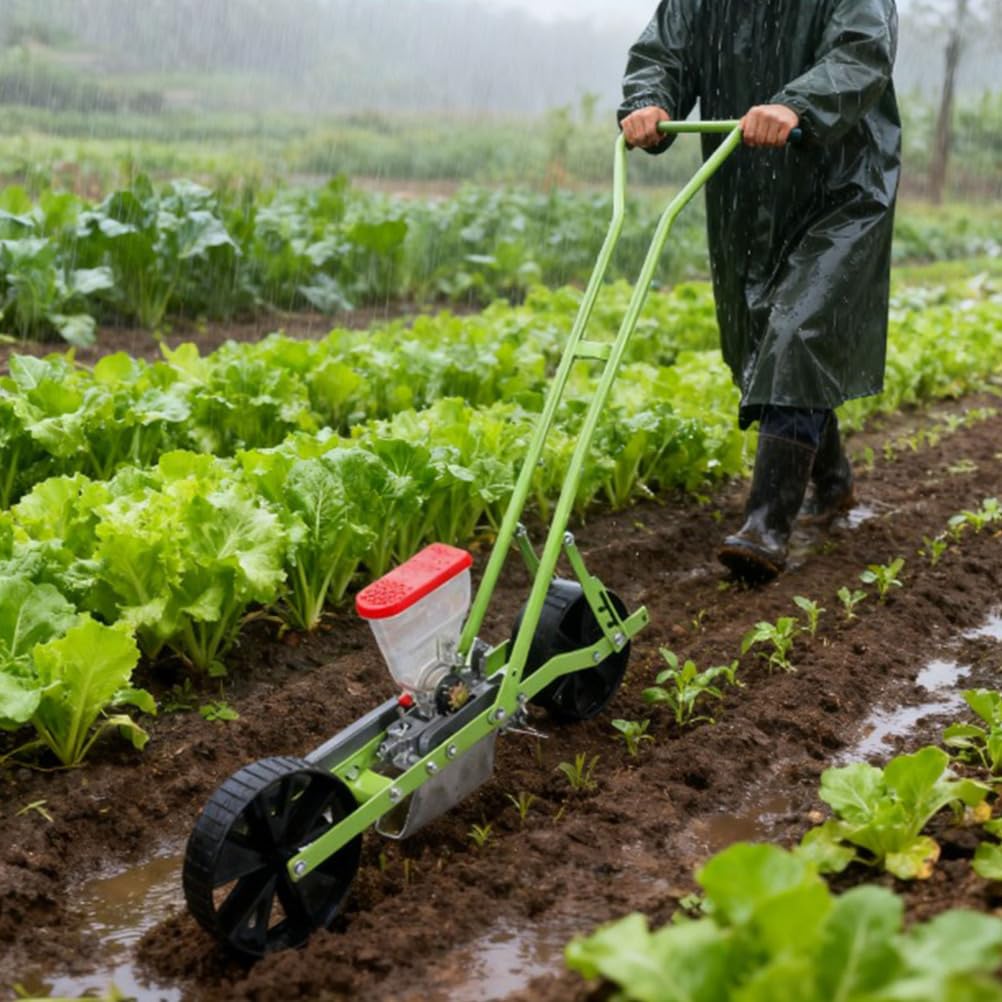Pequeña sembradora de jardín Multifuncional, Herramienta portátil de siembra precisa de maíz, algodón y Soja, fácil de Instalar y Usar, para Uso agrícola y doméstico