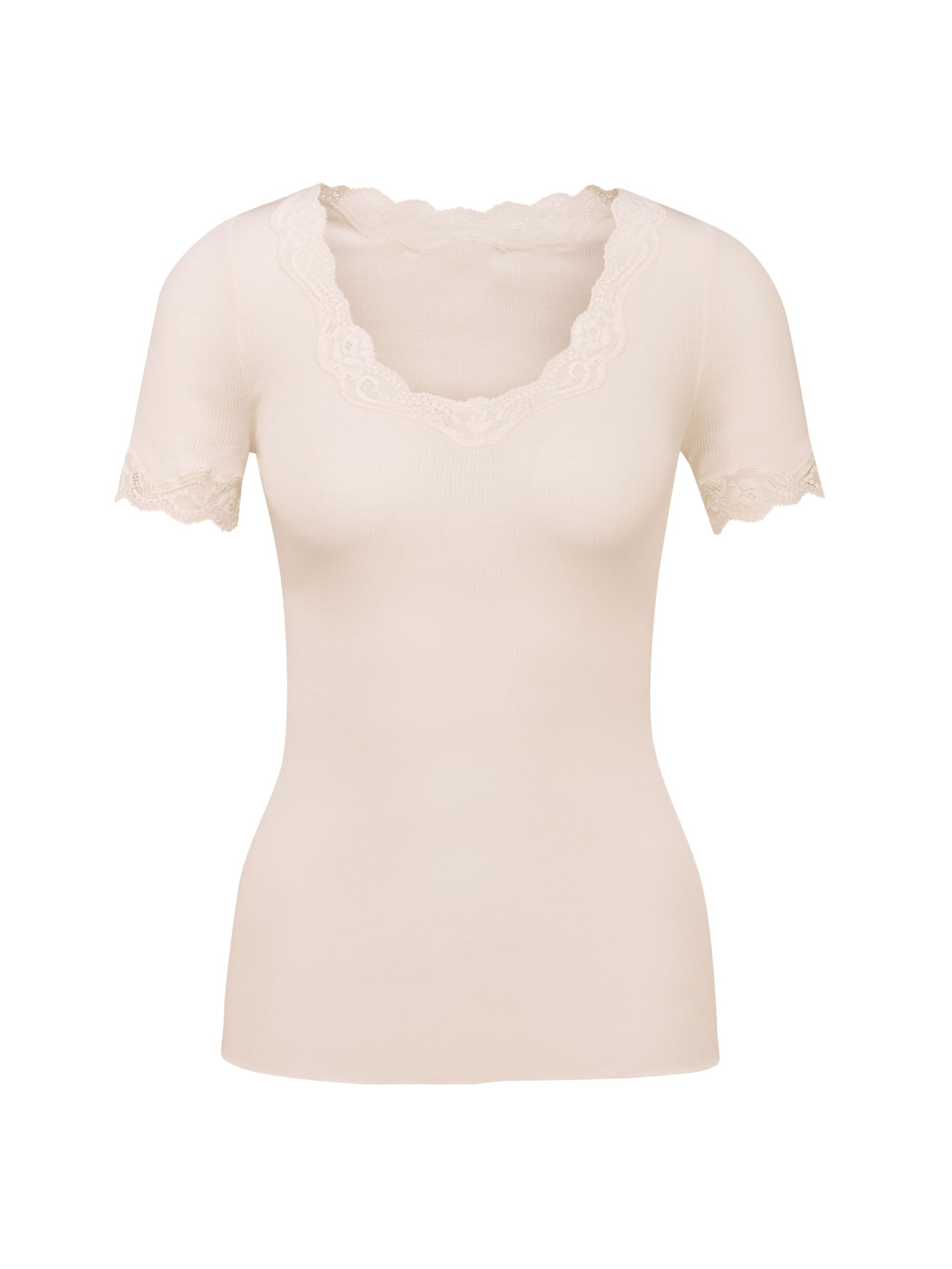 CALIDA Top Manches Courtes Richesse Lace Laine & Soie