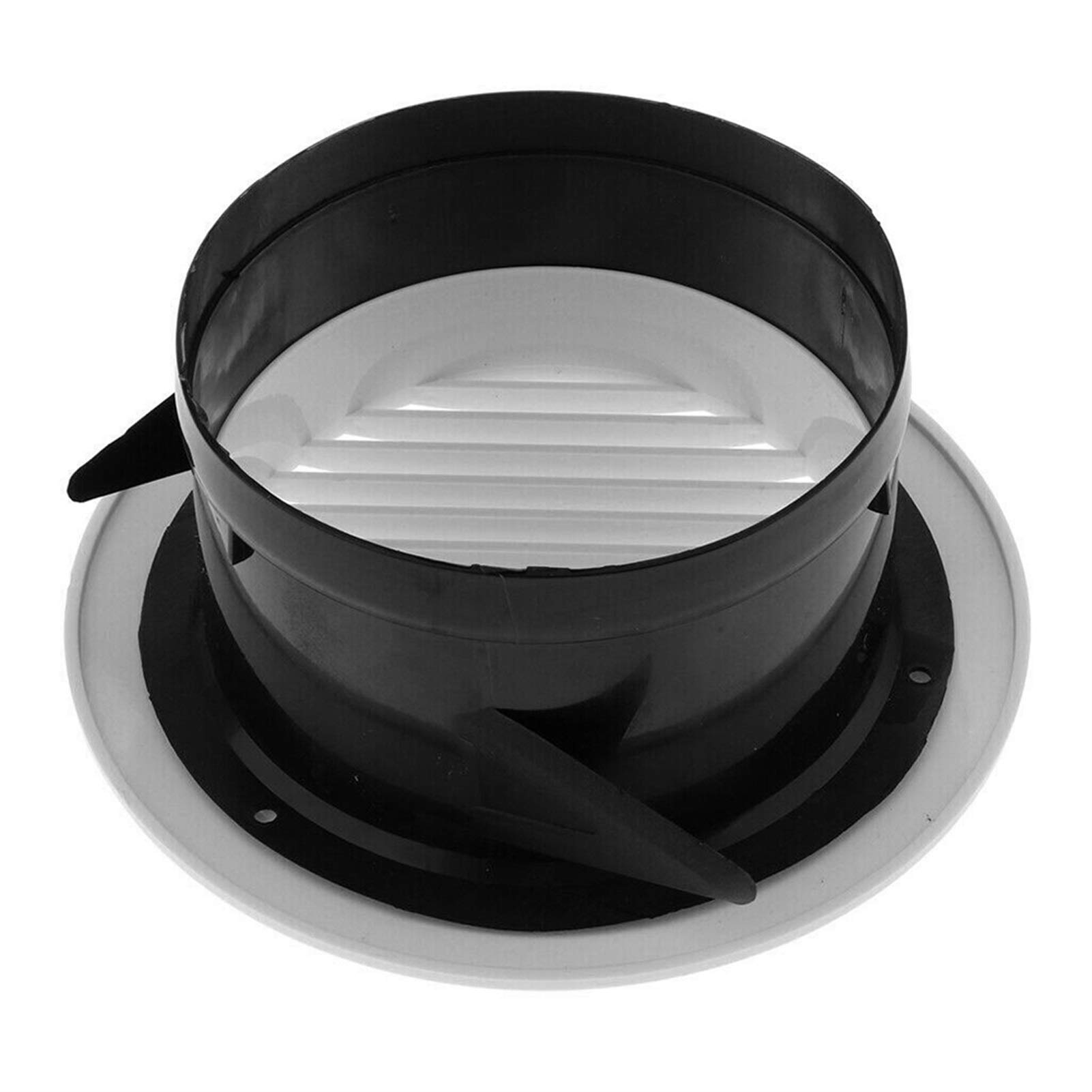 Griglia di ventilazione a parete a gravità in ABS | Grigio Chiaro 75, 100, 125, 150, 200 mm for Bagno Cucina Ufficio Ventilazione(Dia.100mm)