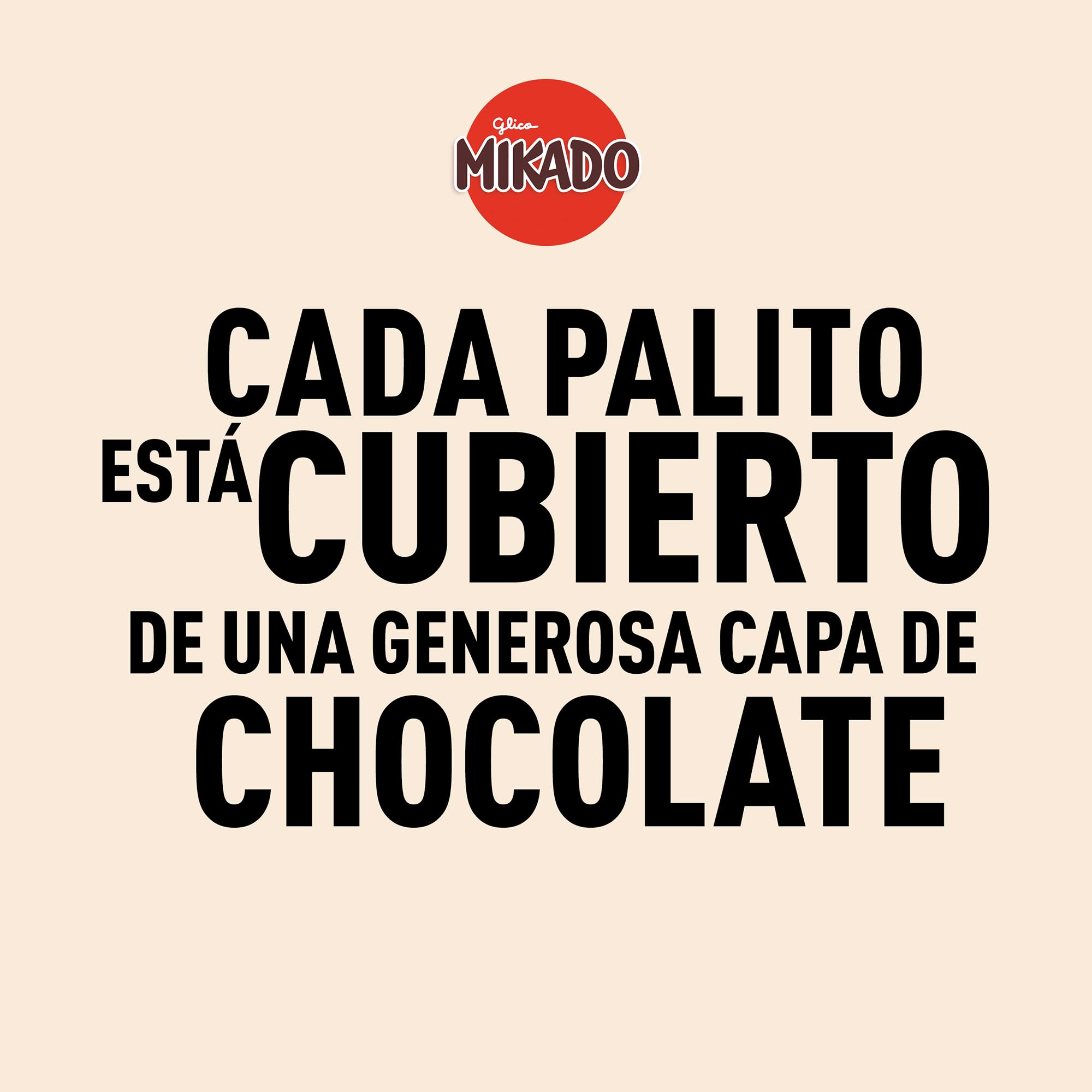 Mikado & Go! Palitos Galleta Cubiertos con Chocolate Leche, Pack 24 x 39g
