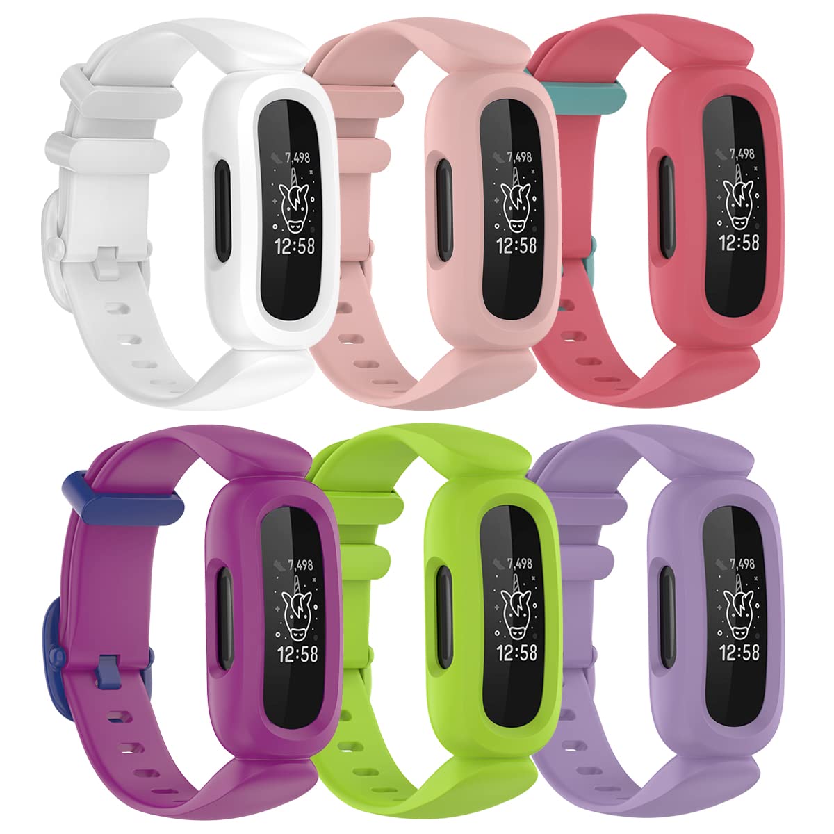 Baaletc 6 Pack Bands Compatible with Fitbit Ace 3 Bands for Kids, Replacement Sport Strap Wristbands for Ace 3 Boys Girls (B0BCF5F1PH) Amazon Price History, Amazon Price Tracker