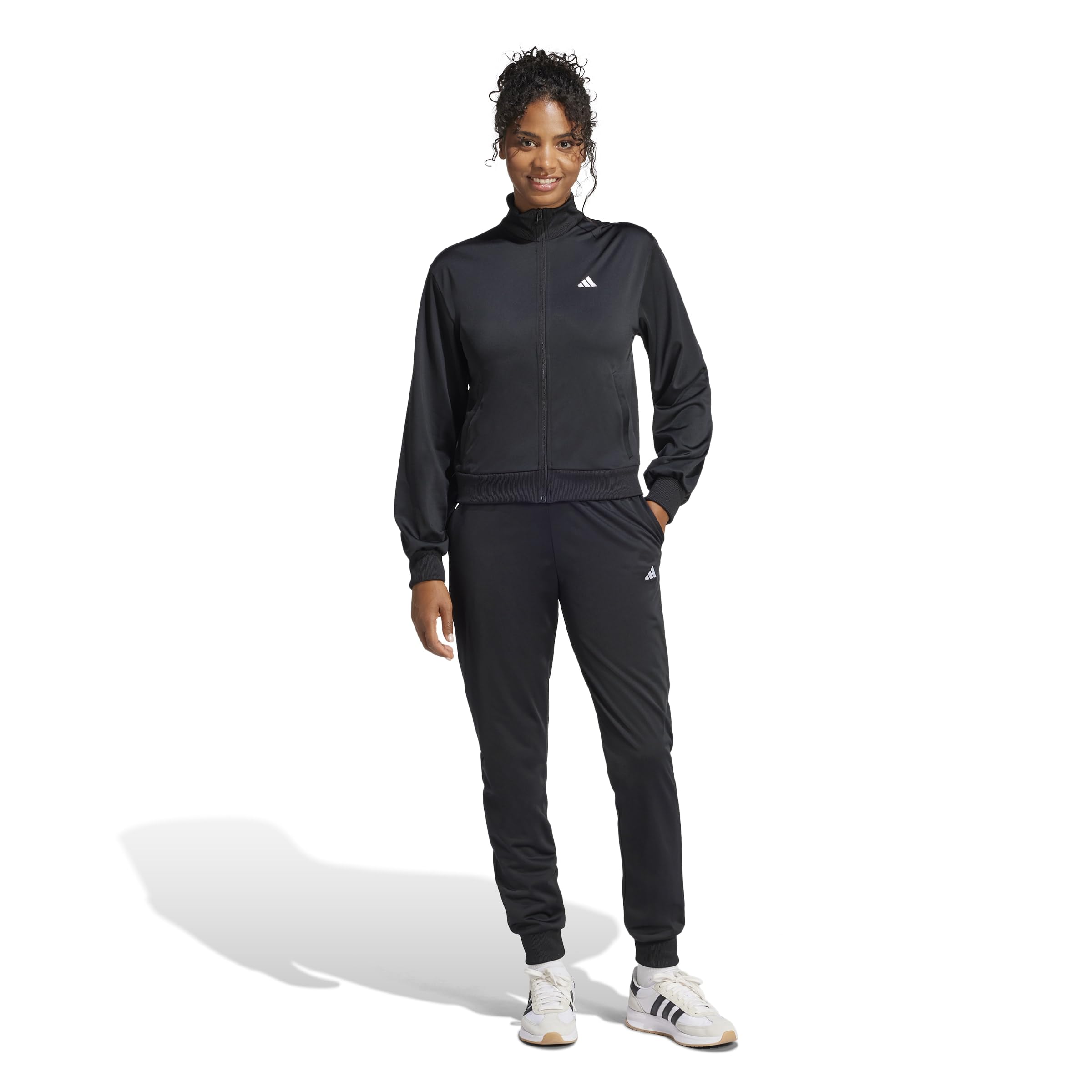 adidas Women's Essentials Feelcozy Track Suit, Black, Medium