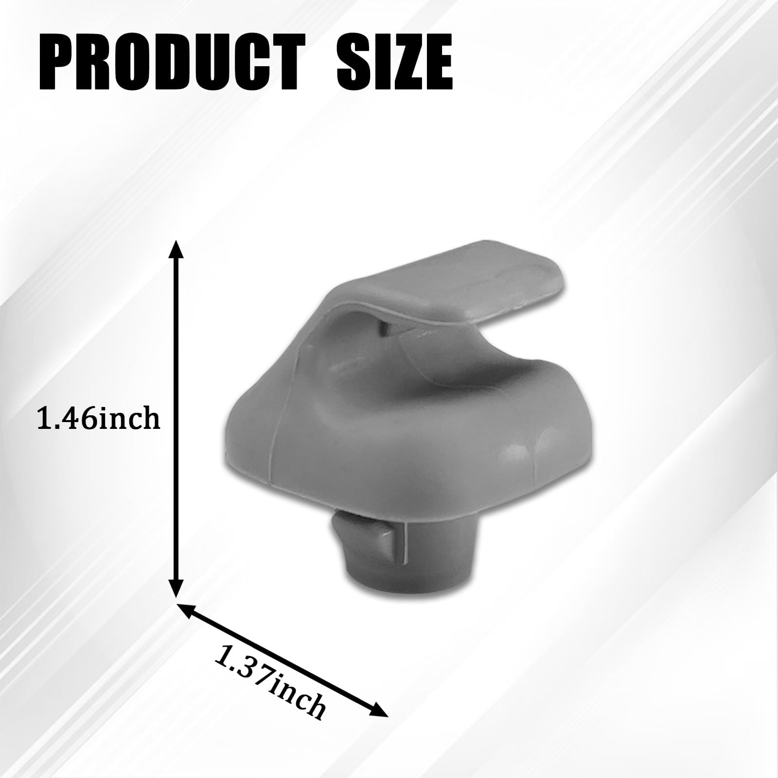 2PCS Visor Clips for Cars, Car Sun Visor Retainer Support Hook Clip, Sunvisor Holder Hook for Civic Ridgeline CR-V, Car Interior Accessories Replace#74437, 88217S04003ZA, 88217-S04-003ZA (Gray)