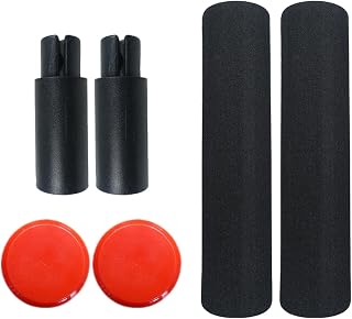 menolana 2 pçs extensor de guiador capa de guiador espaço ao ar livre substituição aumento anti deslizamento esponja alongado aperto guiador scooter, Vermelho