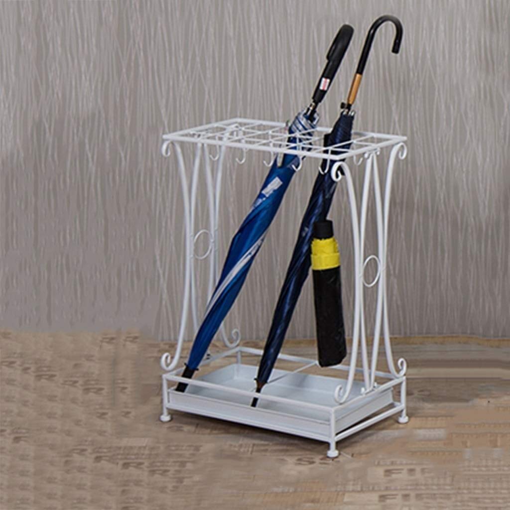 Porte-parapluie créatif en fer forgé noir, rangement haut de gamme