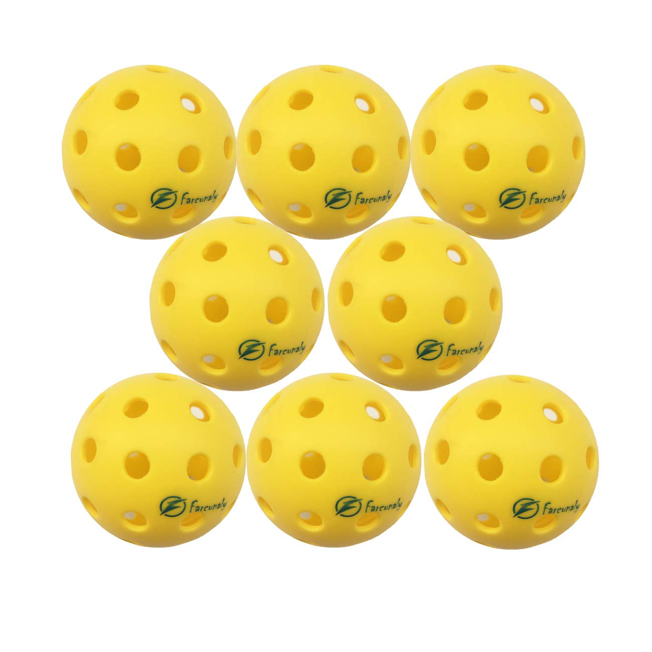 Outdoor Pickleball Ball Outdoor , 40 Holes, Durable and Great Bounce, Almost Seamless Joint, Precise Drilling Holes,Bright Yellow