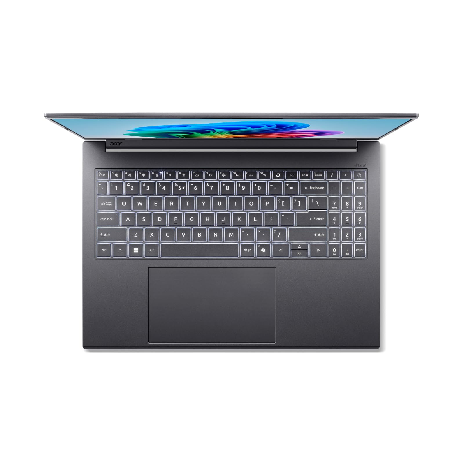 Acer Aspire 16 I PC Portable 16" WUXGA I Copilot+ PC I Snapdragon X Plus X1-26-100 (IA) I 16Go RAM I 512Go SSD I Qualcomm Adreno I Autonomie XL I Windows 11 I Clavier FR AZERTY I Gris I A16-11M-X39Z
