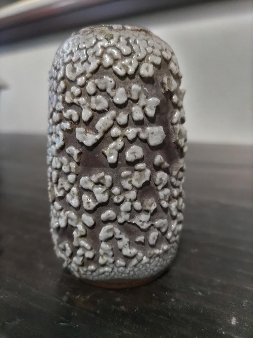 Amazon.co.jp: 古薩摩 鮫肌釉 茶入 古裂・仕覆付 江戸時代 : おもちゃ