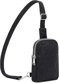 Inicat Crossbody Fashion Shoulder Leopard Black