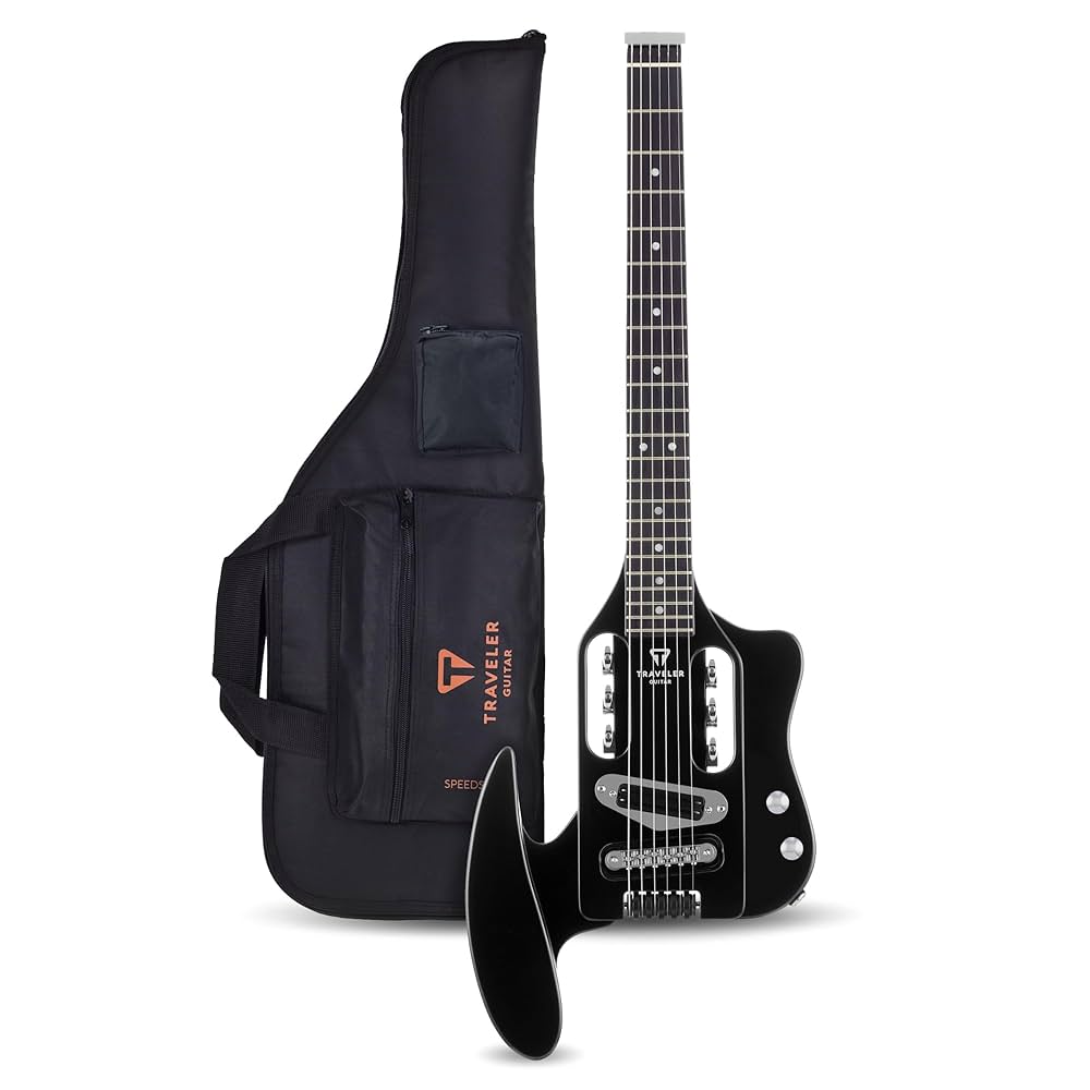 ギター TRAVELER GUITAR Speedster Deluxe HOT ROD Traveler Guitar Speedster | Gloss Black 6-String Travel