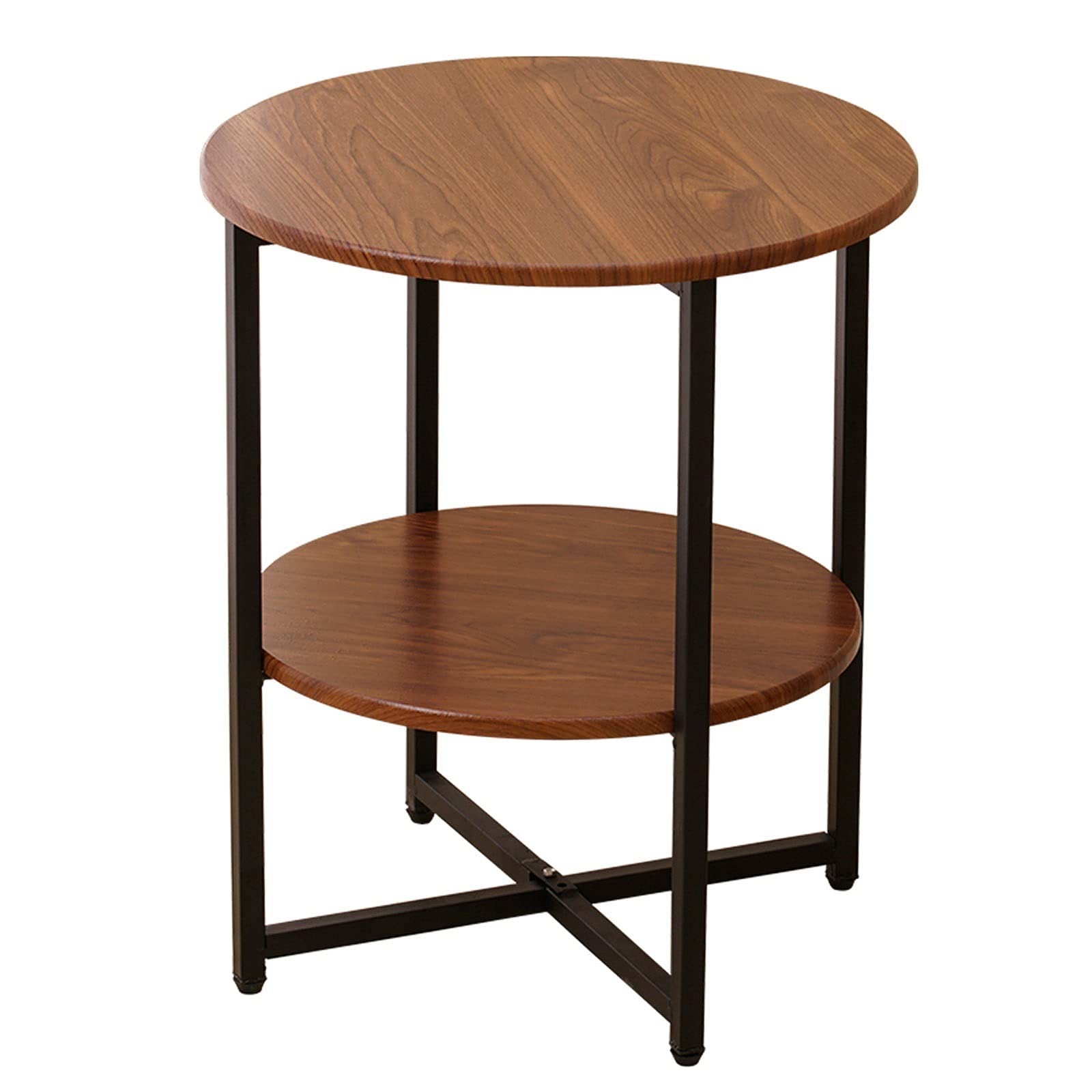 Armoire latérale et table ronde d'appoint au design minimaliste moderne