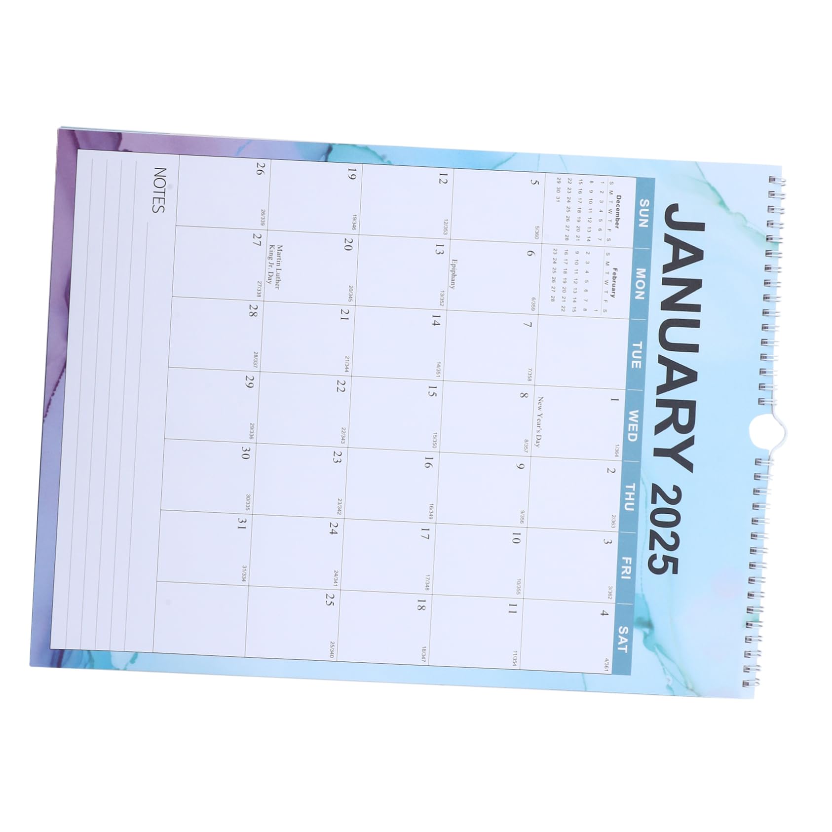 SEWACC 4 Piezas Calendario Colgante De Pared Moderno Calendars Papel