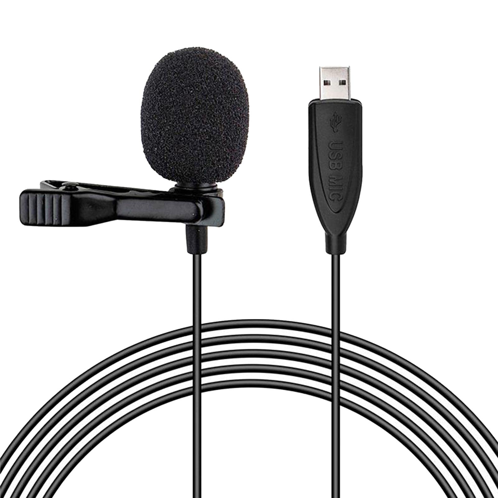 MERISHOPP USB Lavalier Lapel Microphone Omnidirectional Mic for Computer Laptop Pc|Computers/Tablets & Networking | Laptop & Desktop Accessories | Microphones-image-35