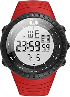 KXAITO Men's Watches Sports Outdoor Waterproof Military Digital Watch Date Multi Function Tactics LED Face Alarm Stopwatch for Men 6256