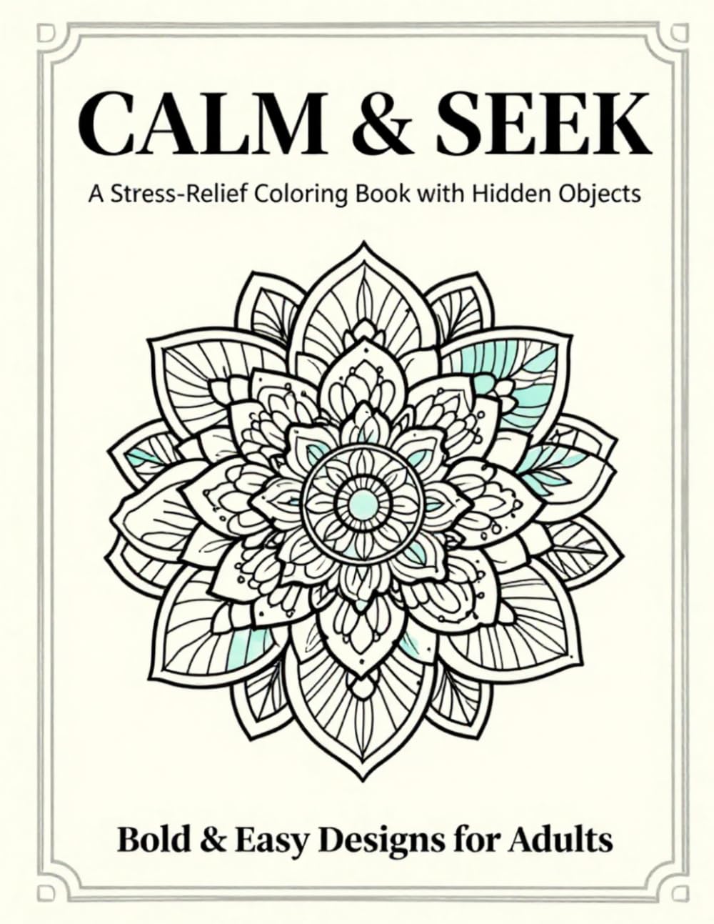 Calm & Seek: A Stress-Relieving Coloring Book with Hidden Objects