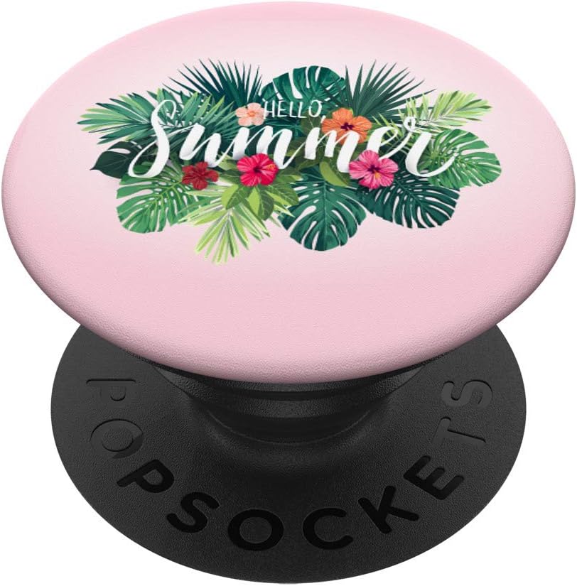 Hello Summer Welcome Tropical Flower Design
