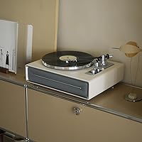 Vista 6 de SEVIA Tocadiscos Vintage Tornamesa para Discos de Vinilo con Altavoces Integrados Bluetooth Fonógrafo Retro Blanco