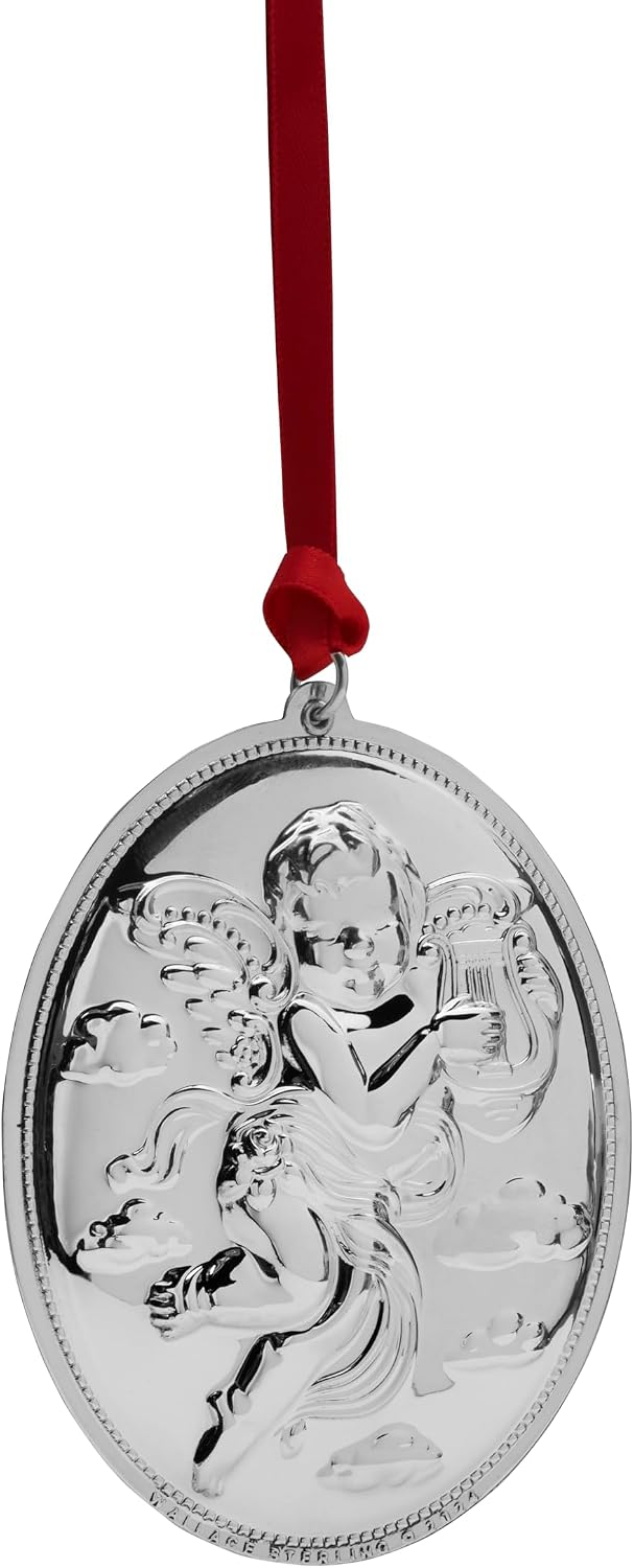 Wallace 2024 Sterling Silver Grande Baroque Angel Ornament 24th Edition