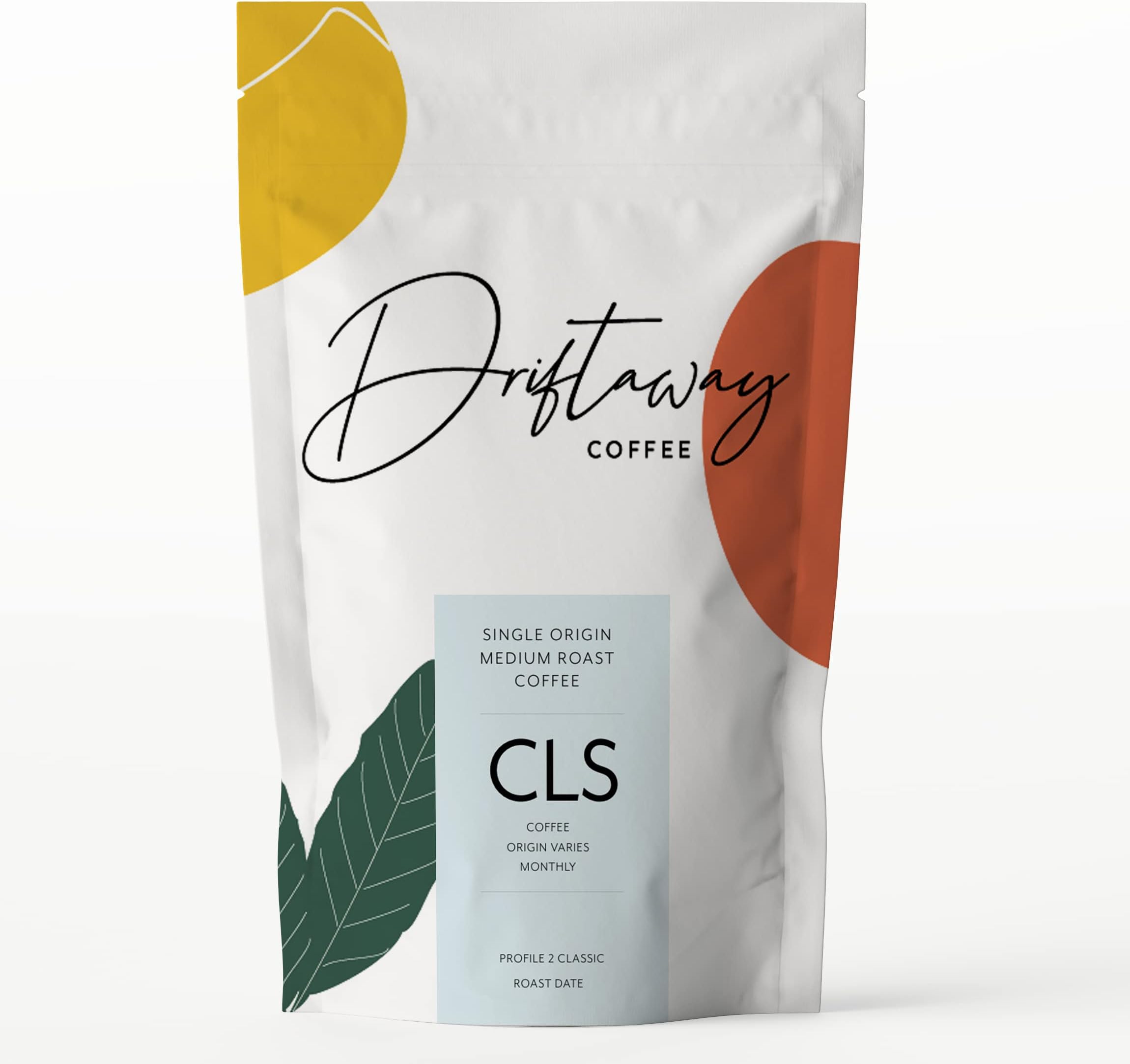 Driftaway Coffee Whole Bean | Classic Medium Roast | Rotating World Coffees | Sustainable Single Origin Coffee (Whole Bean, 12 Ounce (Pack of 1))