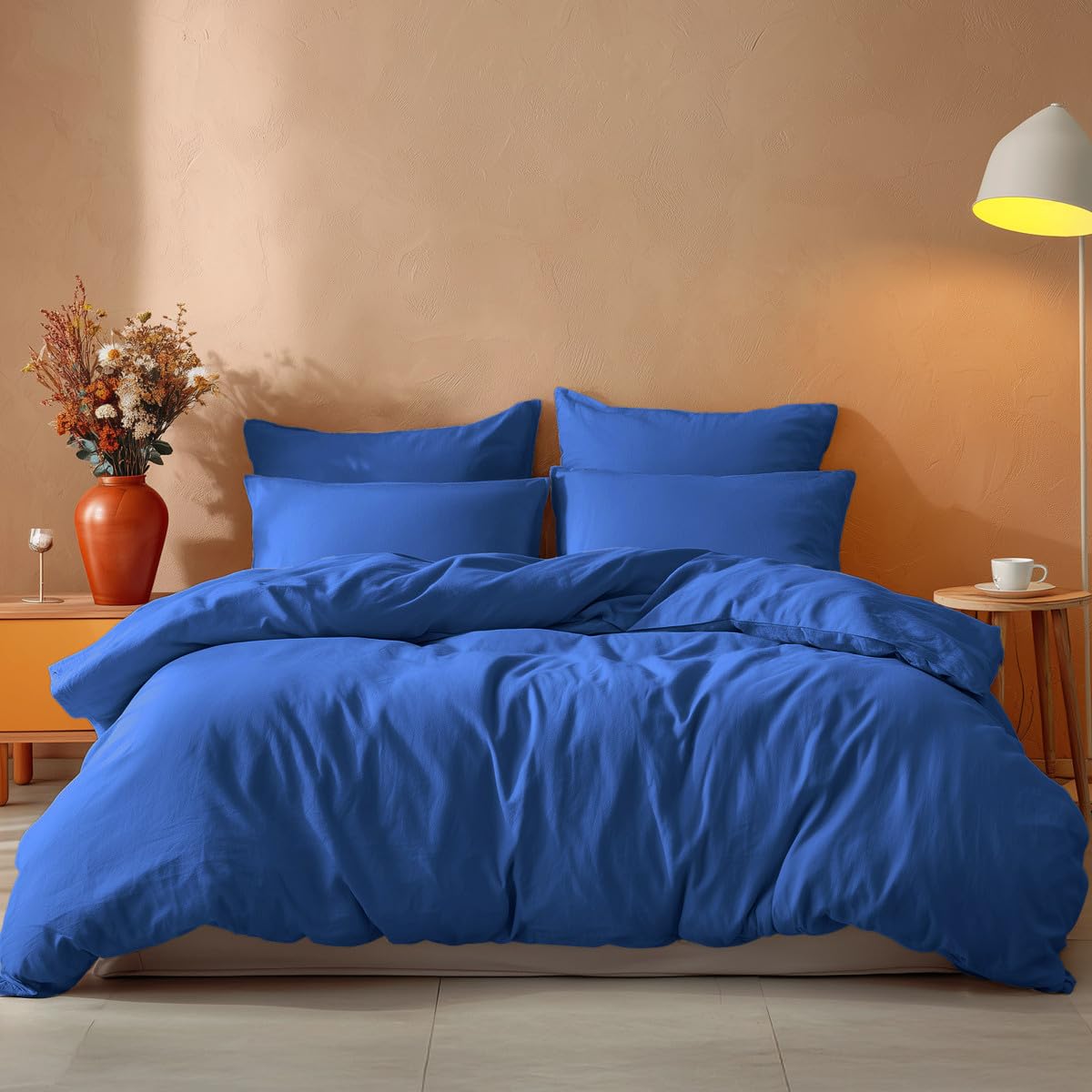 Housse de couette coton 260x240 océan Sensei Maison contre la chaleur nocturne