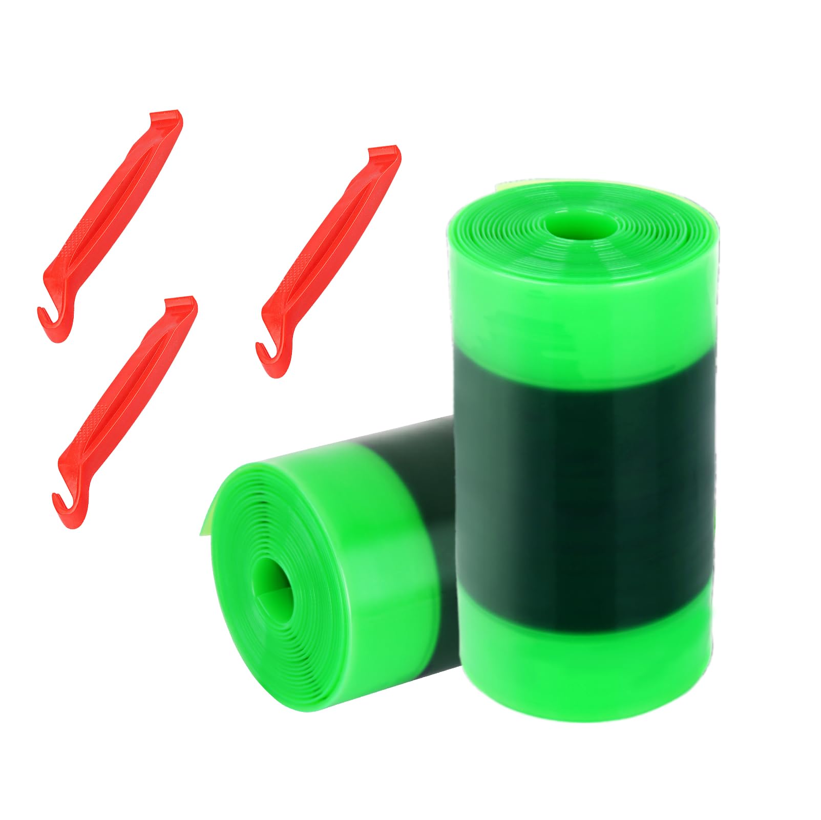 Bike Tire Liner Inner Tube Flat Protectors for Road, MTB, BMX Bicycles, and Ebike Compatible with 24" 26" 29" Puncture Proof TPU Tire Liner 38mm+110mm