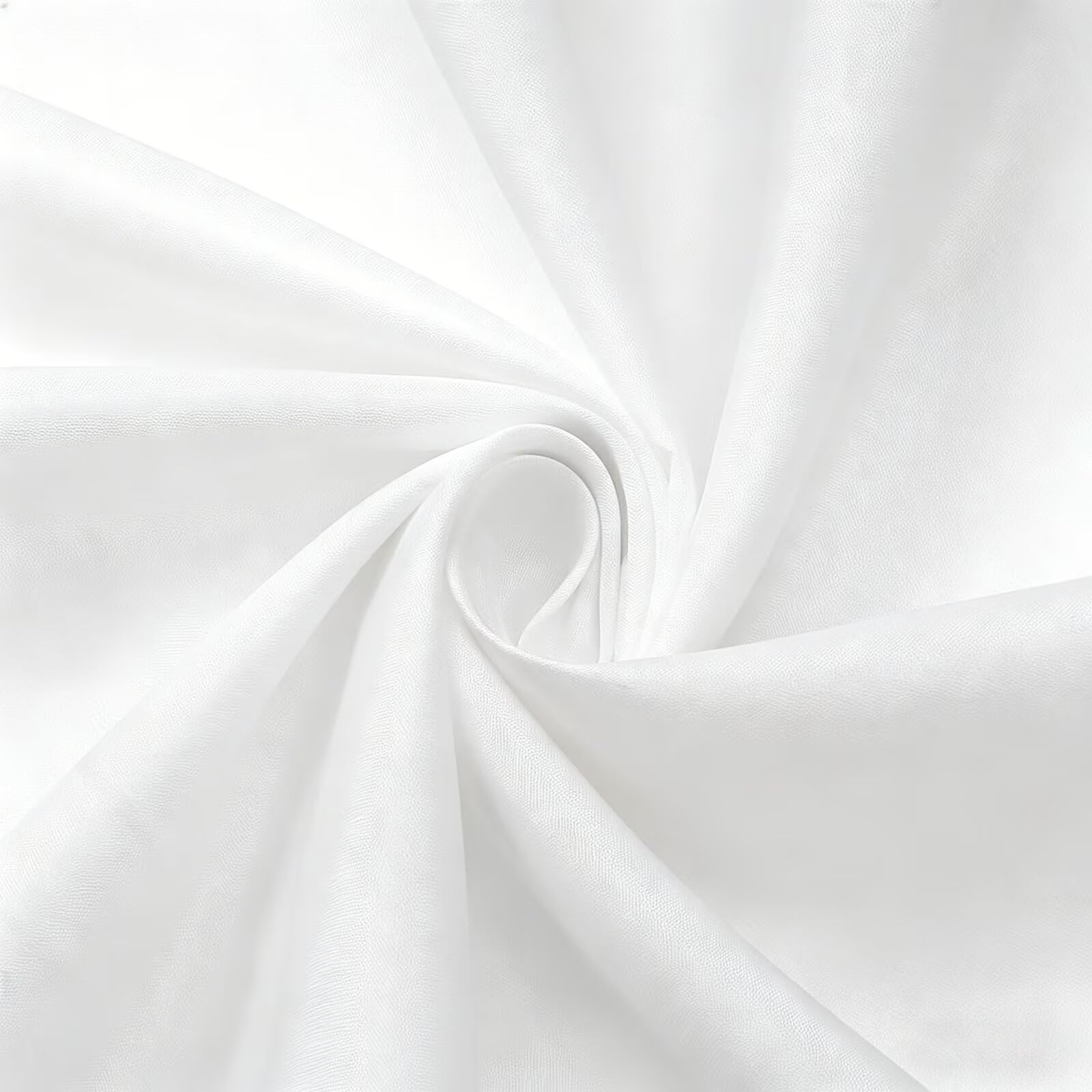 Tenda Doccia in Poliestere Bianco,Tende per Doccia Extra Lunga 240x200cm,pianta Tenda Vasca da Bagno Tessuto Lavabile,Impermeabile e Facile da Pulire,con 12 Ganci,Decorazione per Bagno,Hotel Z-340