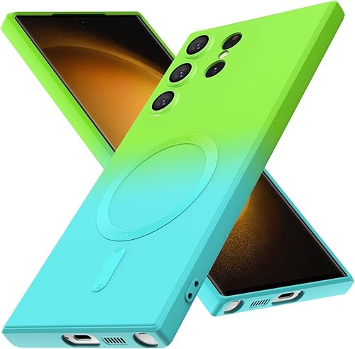 Miniatura 9 de Funda magnética para Samsung Galaxy S23 Ultra, bonita funda protectora delgada de TPU suave a prueba de golpes, protección de pantalla y cámara,