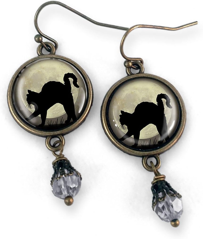 Black Cat Earrings