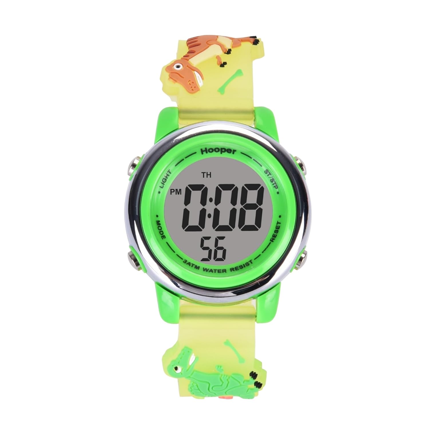 Hooper 3D Digital Watch for Boys | 7 Colors LED Multifunctional Kids Watch with Silicone Strap | Ideal 5-10 Years