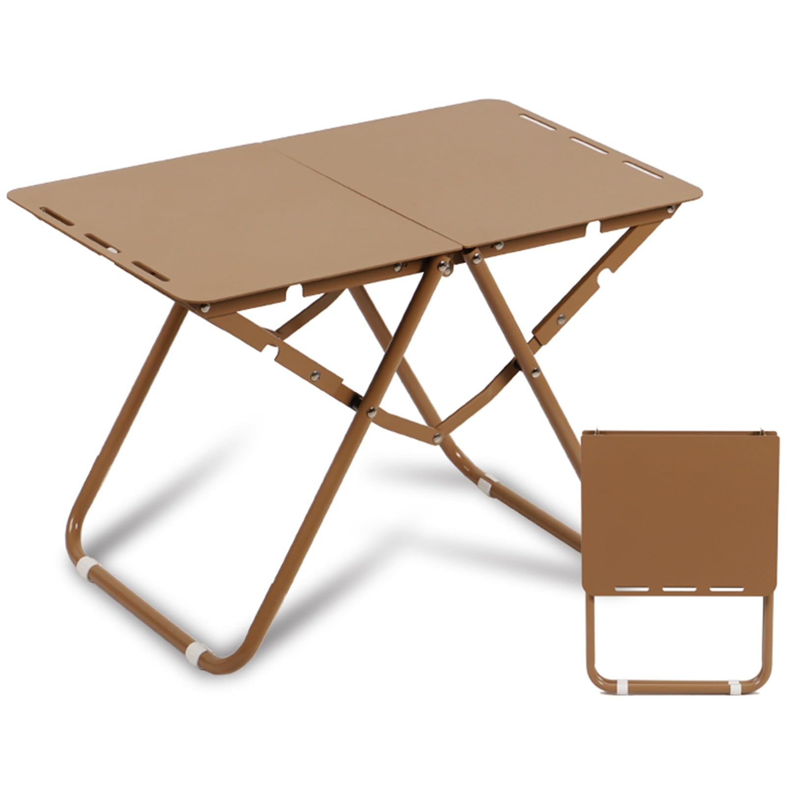 Table pliante portable en aluminium pour en finir avec le mobilier lourd