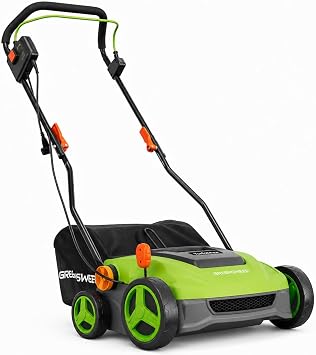 GreenSweep TurfoMax 2025 | Artificial Grass Electric Turf Sweeper, 5 Adjustable Height Settings, Foldable Handle, Collection Bag Included, Restores Flattened Turf & Removes Debris