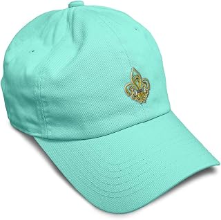 Soft Baseball Hat Embroidered Dad Hat Fleur De Lis France French Embroidery Men & Ladies Baseball Cap