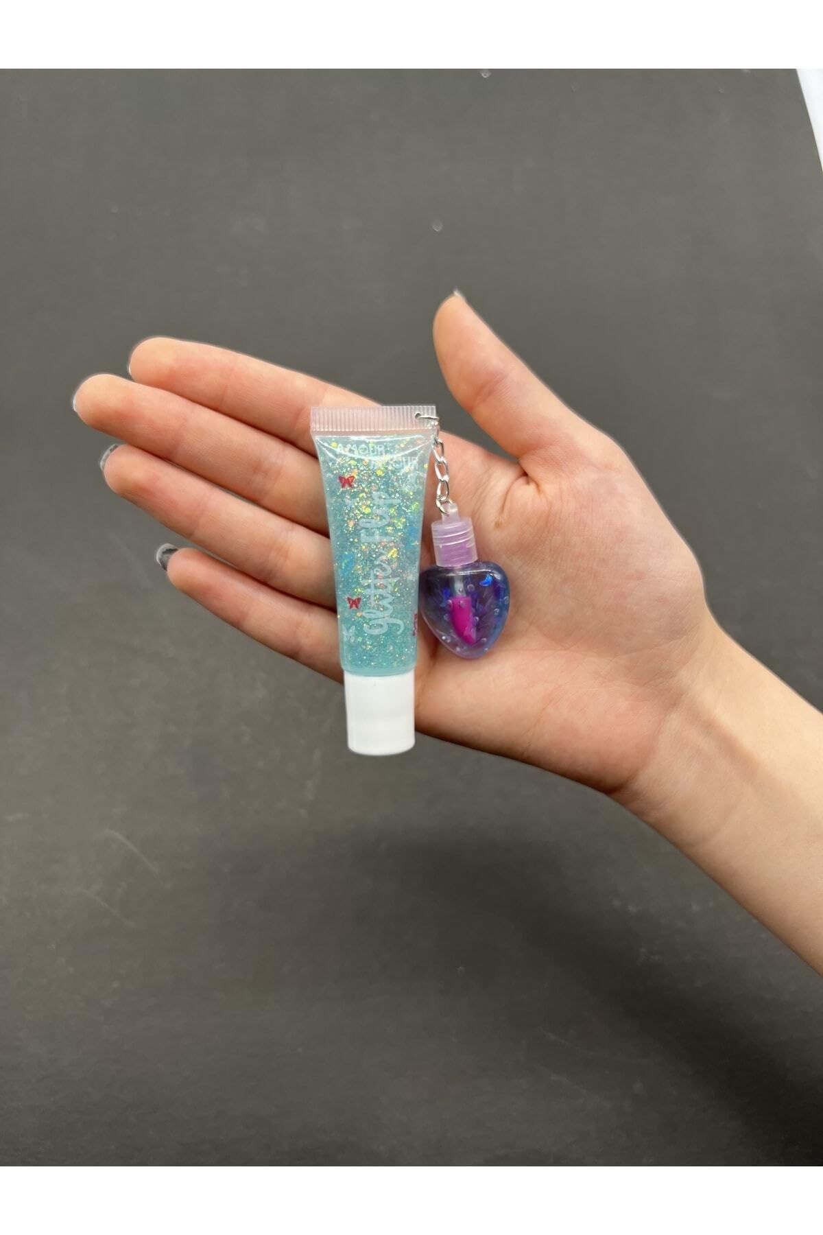 Hb Tasarım 3'Lü Lip Gloss Mini Kalpli Lipgloss A Serisi, serashnehb16