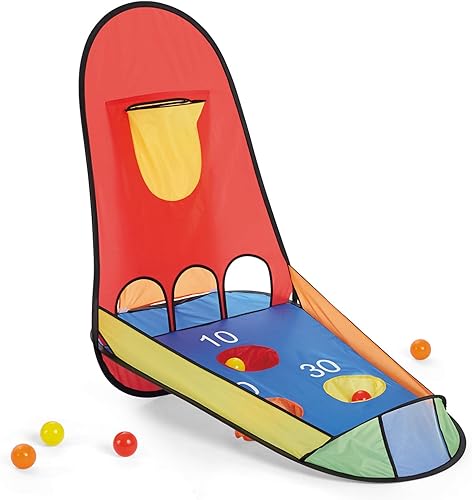 Kidoozie Balón de baloncesto desplegable, actividad deportiva en interiores o exteriores, adecuado para niños de edad preescolar y escolar a partir