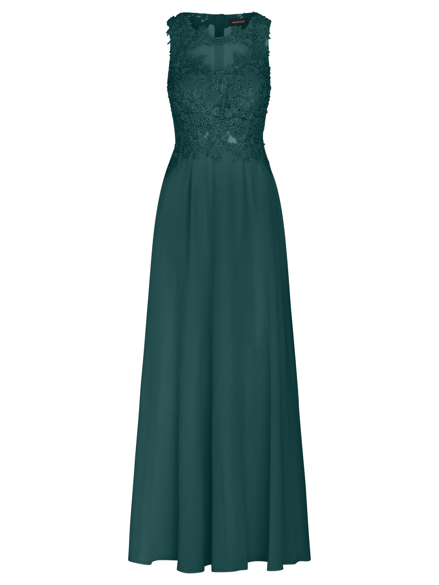 APART Abendkleid im Materialmix aus bestickter Spitze und Chiffon,