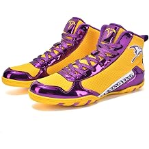 Mens High Top Boxing Shoes Ligthweight Breathable Wrestling Training Shoes for Weightlifting, Bodybuilding, Deadlift Powerlifting