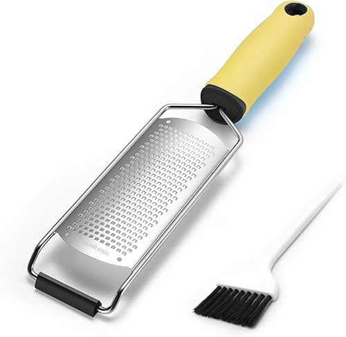 Miniatura 8 de Rallador Zester de calidad Chef  Escofina de cocina de mano con hoja de agujero fino  Perfecto para queso, limón, cítricos, lima, jengibre, ajo,