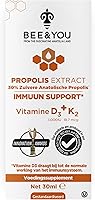 Vista 4 de BEE and You Extracto de propóleo 100% natural Vitamina D3 K2 de alta potencia, suplemento de apoyo inmunológico, antioxidantes, desintoxicación