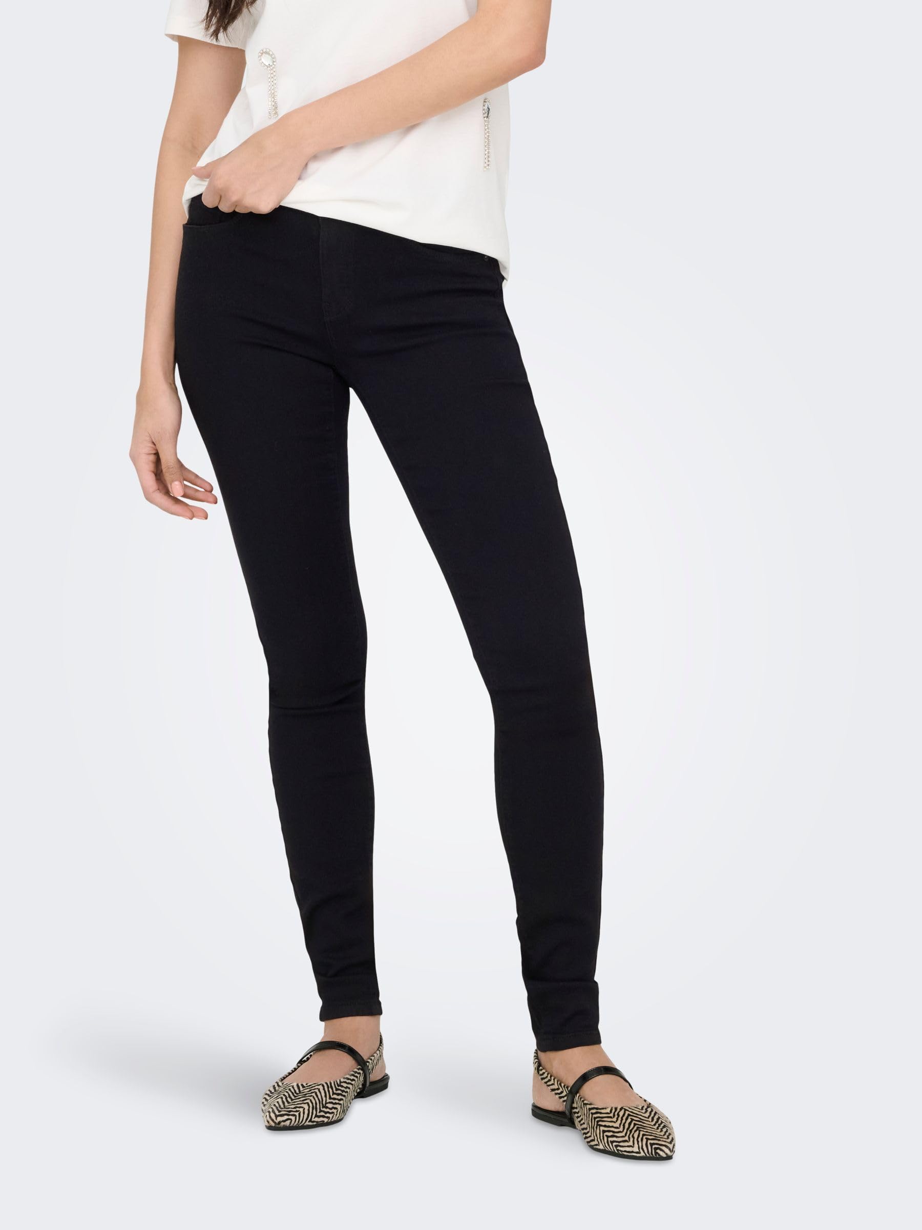 ONLY Onlrain Reg Skinny Jeans Cry6060 Dżins Kobiety